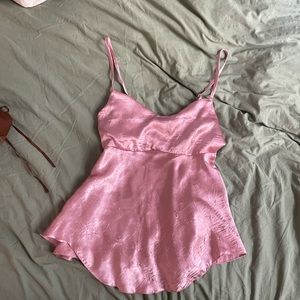 Y2K A Byer silky babydoll tank